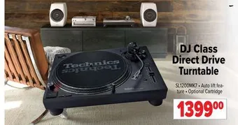 2001 Audio Video Technics dj class direct drive turntable offer