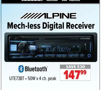 2001 Audio Video Alpine mech-less digital receiver offer