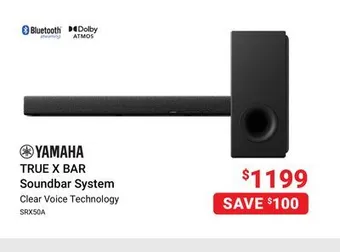 Visions Electronics Yamaha true x bar soundbar system offer