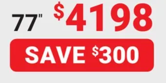 Visions Electronics Sony a80l smart tv 77 offer