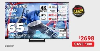 Visions Electronics Samsung s90ca smart tv 65 offer