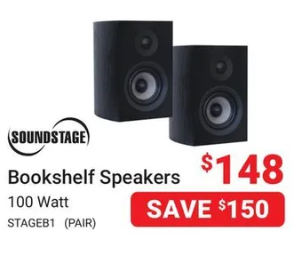 Visions Electronics Soundstage bookshelf speakers offer