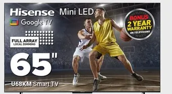 Visions Electronics Hisense mini led u68km smart tv 55 offer