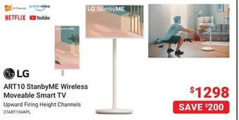 Visions Electronics Lg art10 stanbyme wireless moveable smart tv offer
