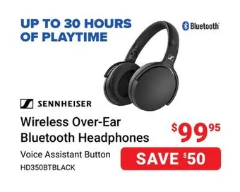 Visions Electronics Sennheiser wireless over-ear bluetooth headphones offer