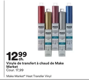 Michaels Vinyle de transfert à chaud de make market offer