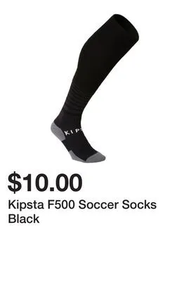 Decathlon Kipsta f500 soccer socks black offer