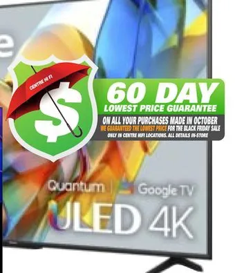Centre Hi-Fi Hisense mini-led uled 4k quantum dot tv 55 offer