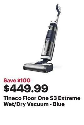 Best Buy Tineco floor one s3 extreme wet/dry vacuum - blue offer