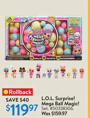 Walmart L.o.l. surprise! mega ball magic! offer