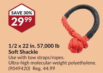 Princess Auto 1/2 x 22 in. 57, 000 lb soft shackle offer