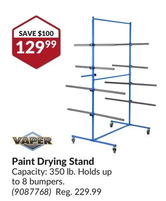 Princess Auto Paint drying stand offer