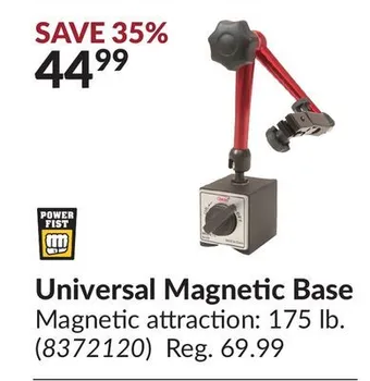 Princess Auto Universal magnetic base offer