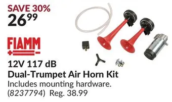Princess Auto 12v 117 db dual-trumpet air horn kit offer