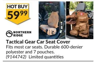 Princess Auto Tactical gear car seat cover offer