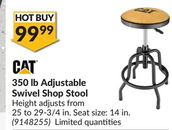 Princess Auto Adjustable swivel shop stool offer