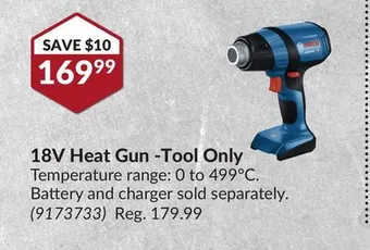 Princess Auto 18v heat gun -tool only offer