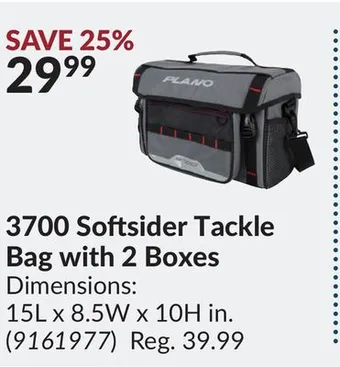 Princess Auto 3700 softsider tackle bag with 2 boxes offer