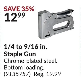 Princess Auto 1/4 to 9/16 in. staple gun offer