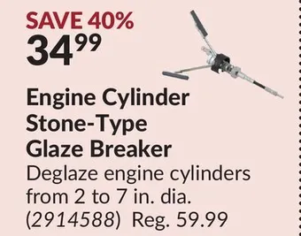 Princess Auto Engine cylinder stone-type glaze breaker offer