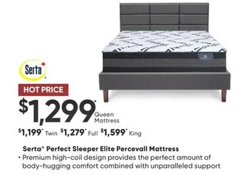 Sleep Country Serta perfect sleeper elite percevall mattress offer