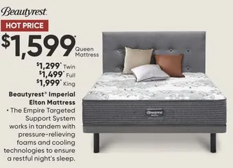 Sleep Country Beautyrest imperial elton mattress offer