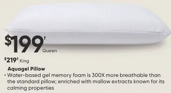 Dormez Vous Aquagel pillow offer