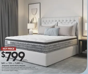 Sleep Country Kingsdown studio burton mattress offer