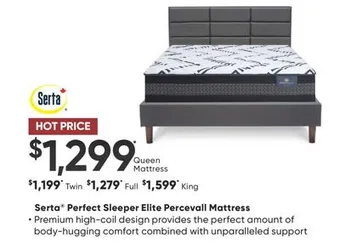 Dormez Vous Serta perfect sleeper elite percevall mattress offer