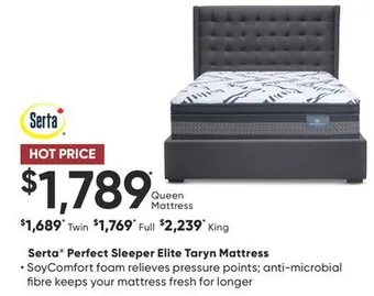 Dormez Vous Serta perfect sleeper elite taryn mattress offer