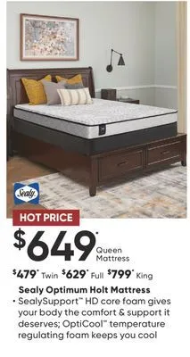 Dormez Vous Sealy optimum holt mattress offer