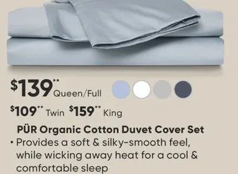 Dormez Vous Pür organic cotton duvet cover set offer