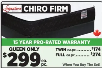 Surplus Furniture Chiro firm queen set offer