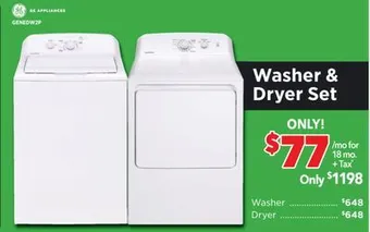 Surplus Furniture General electric washer dryer set offer