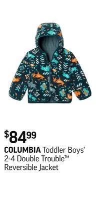 Sport Chek Toddler boys' 2-4 double trouble reversible jacket offer