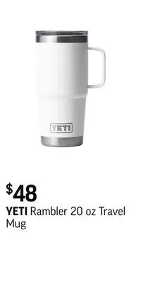 Sport Chek Rambler 20 oz travel mug offer