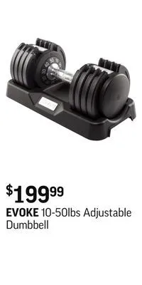 Sport Chek 10-50lbs adjustable dumbbell offer