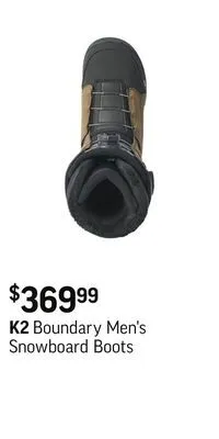 Sport Chek Boundary men's snowboard boots offer