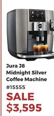 TA Appliances & Barbecues Jura j8 midnight silver coffee machine offer