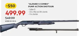 Pronature Alpard s combo pump action shotgun offer