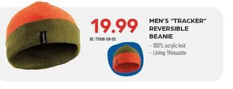 Pronature Men's tracker reversible beanie offer