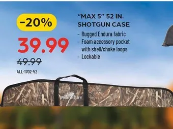 Pronature Max 5 52 in. shotgun case offer