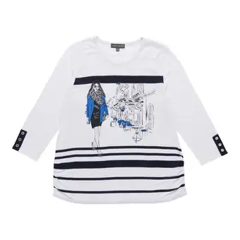 Giant Tiger Classic editions women's classic flair 3/4 sleeve snit top with screen print offer