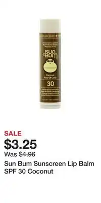 Well Sun bum sunscreen lip balm spf 30 coconut offer