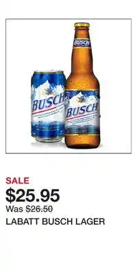 The Beer Store Labatt busch lager offer