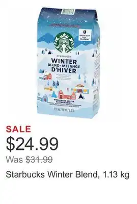 Costco Starbucks winter blend, 1.13 kg offer