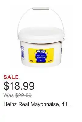 Costco Heinz real mayonnaise, 4 l offer