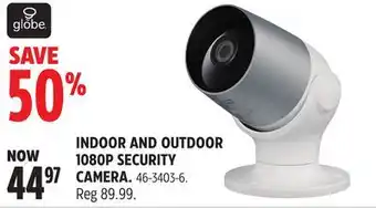 Canadian Tire Globe indoor and outdoor 1080p security camera offer