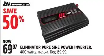 Canadian Tire Motomaster eliminator pure sine power inverter offer