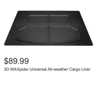 Costco 3d maxpider universal all-weather cargo liner offer